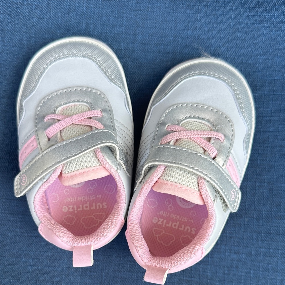 Superfit Baby Shoes in Pink and Gray